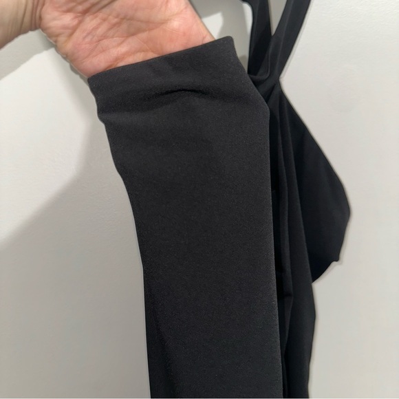 🌷5/$20 Calvin Klein Black Ruched Mini Dress - Picture 3 of 8